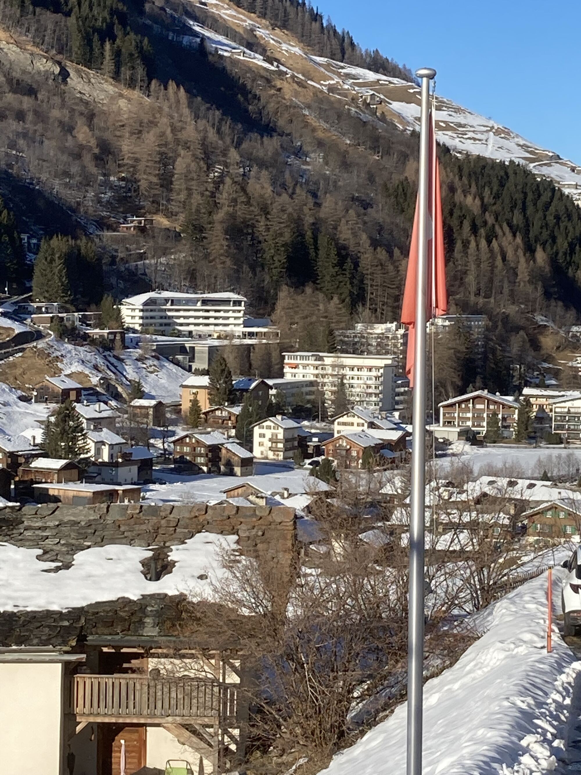 Blick auf die Therme und 7132-Hotel in Vals